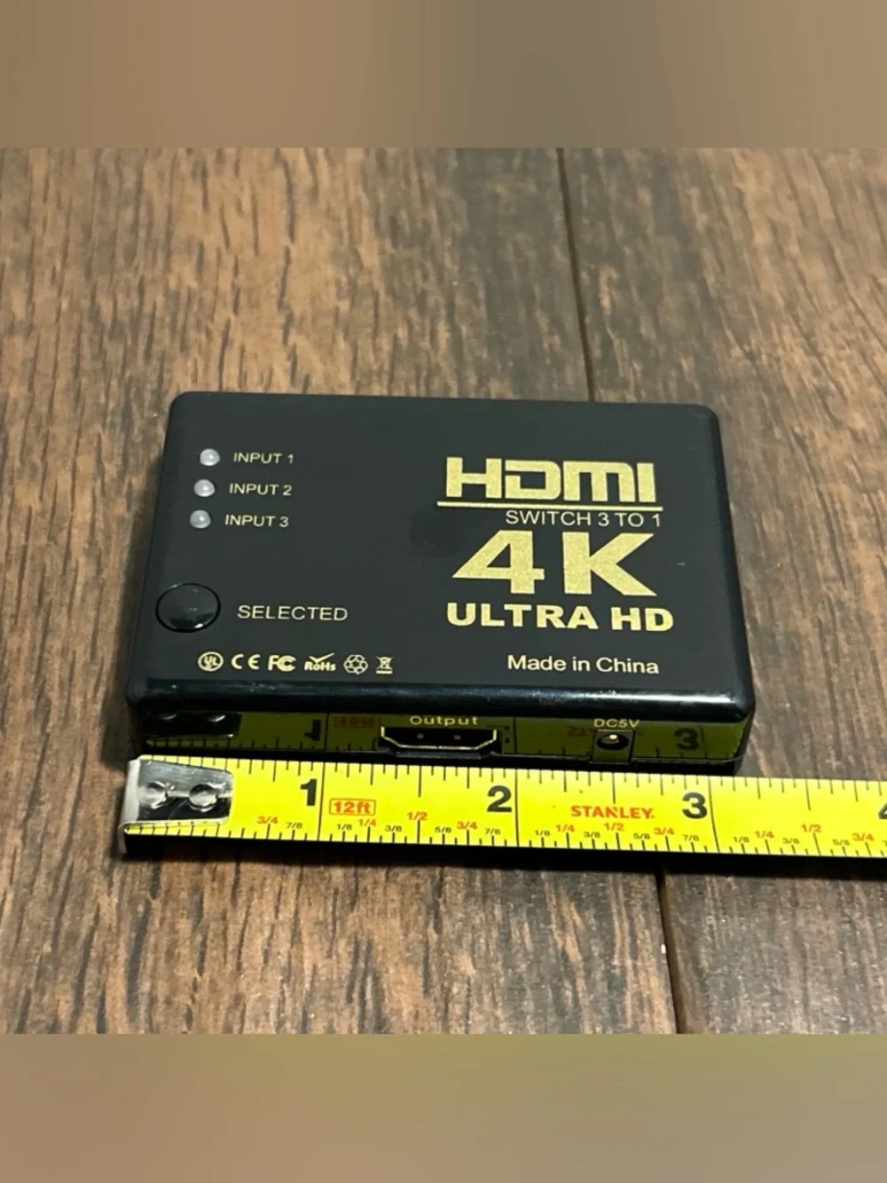 4K HDMI 3 Ports to 1 Switch Hub Full HD Ultra HD DVD HDTV Xbox PS3 PS4 Computer